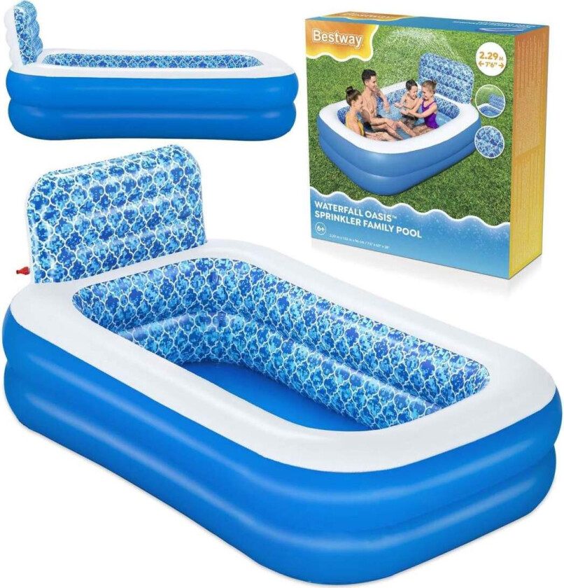 Familie oppblåsbart basseng 229 x 152 x 96 cm Bestway 54451