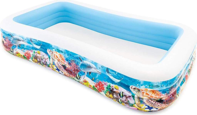 Rybki oppblåsbart basseng 305 x 183 x 56 cm INTEX 58485