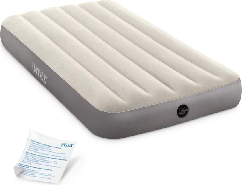 Oppblåsbar madrass 191x99x25 cm enkel INTEX 64101