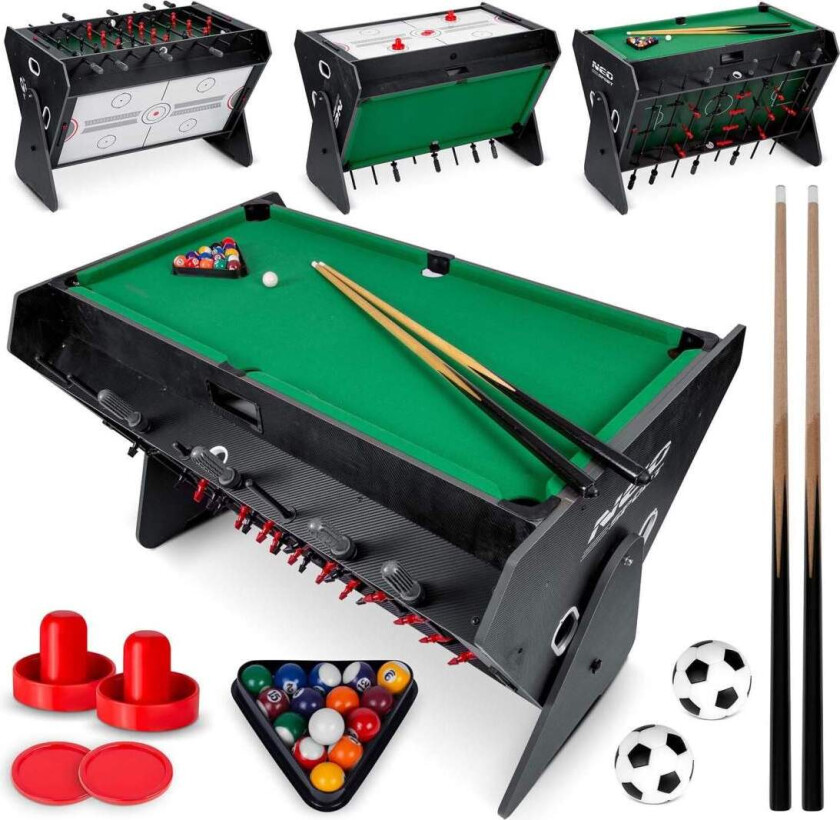 Bilde av 3-i-1 roterende spillebord Neo-Sport NS-449