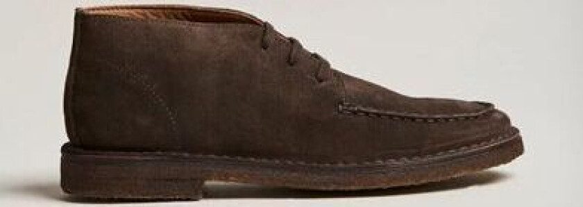Crosby Moc-Toe Suede Chukka Boots Dark Brown