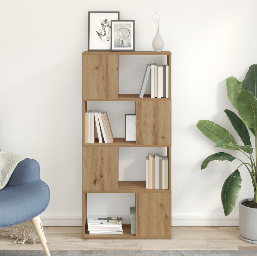 TV Stativ Artisan Eik Konstruert Tre 60 cm x 24 cm x 124 cm