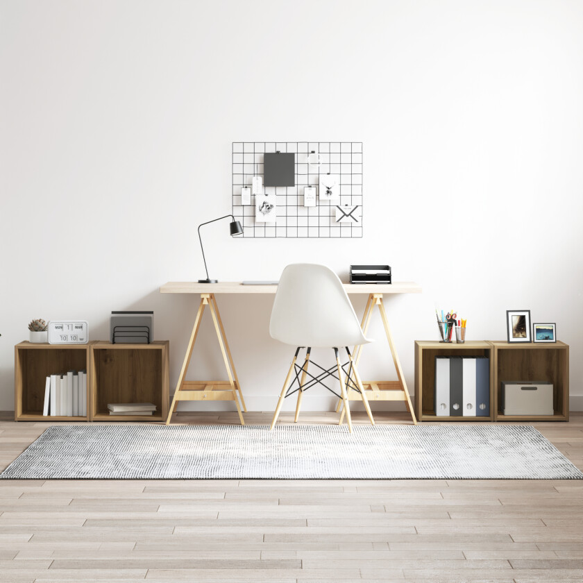 TV skap 4 stk Artisan Eik 37x35x37 cm Konstruert Tre