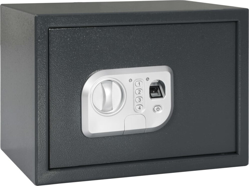 Elektronisk Digital Safe med Fingeravtrykkslås 25x35x25 cm Stål