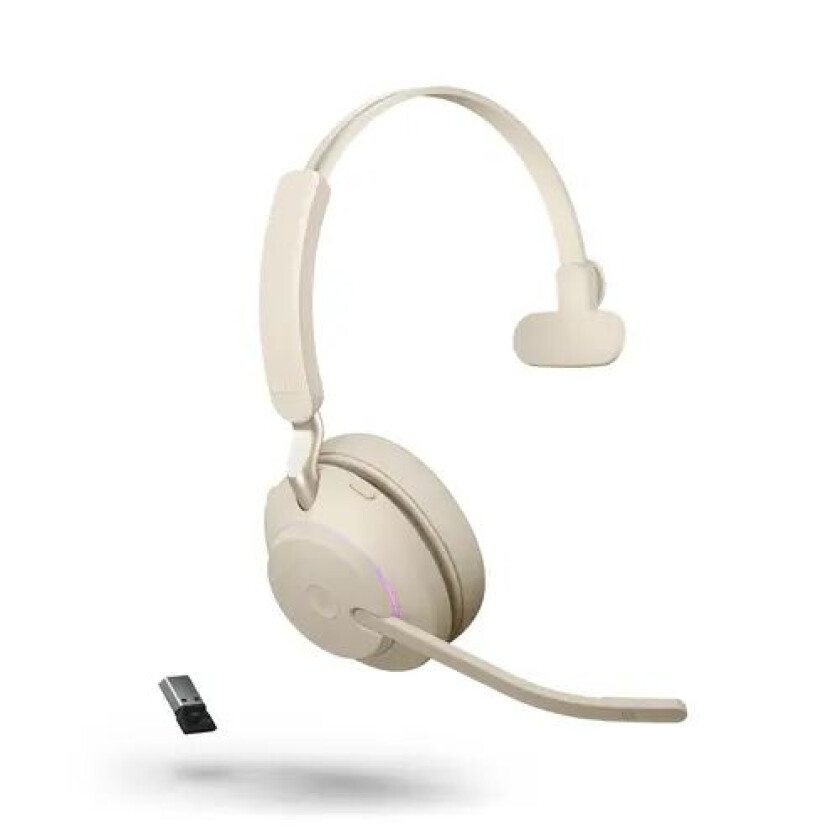 Evolve2 65 Ms Hodesett Usb-a Via Bluetooth-adapter Mono Beige
