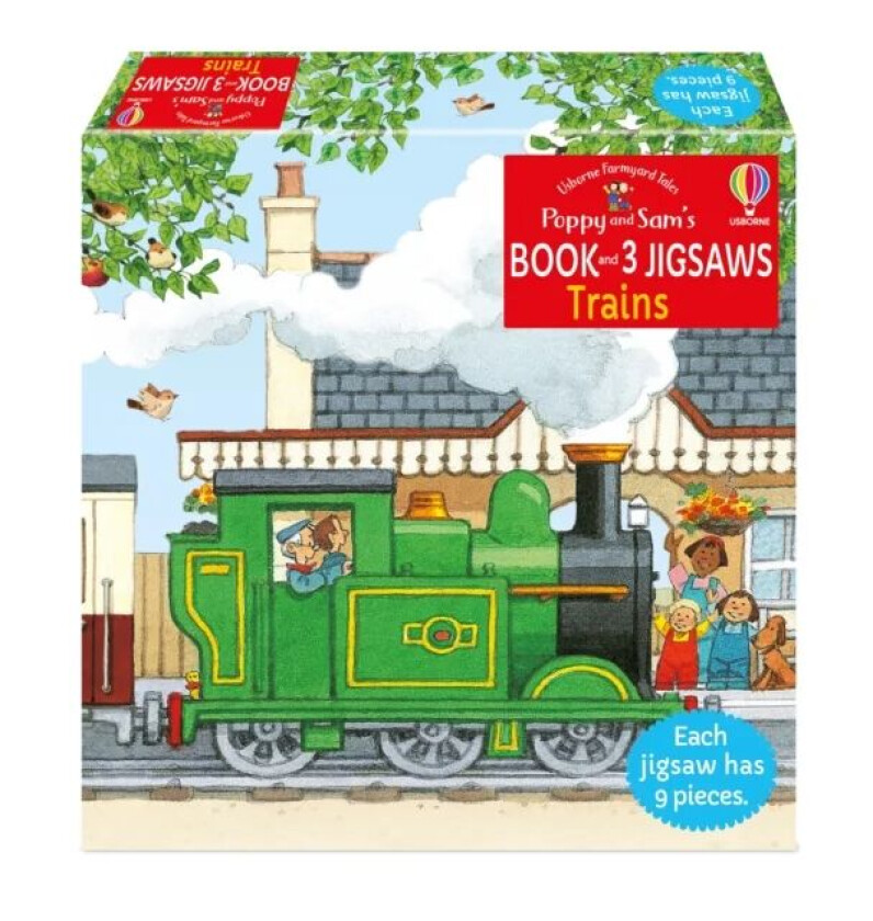 Poppy and Sam&#039;s Book and 3 Jigsaws: Trains av Heather Amery