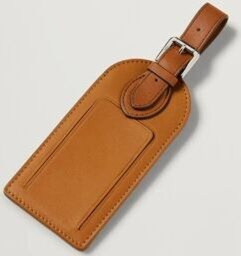 Toledo Luggage Tag Saddle Brown