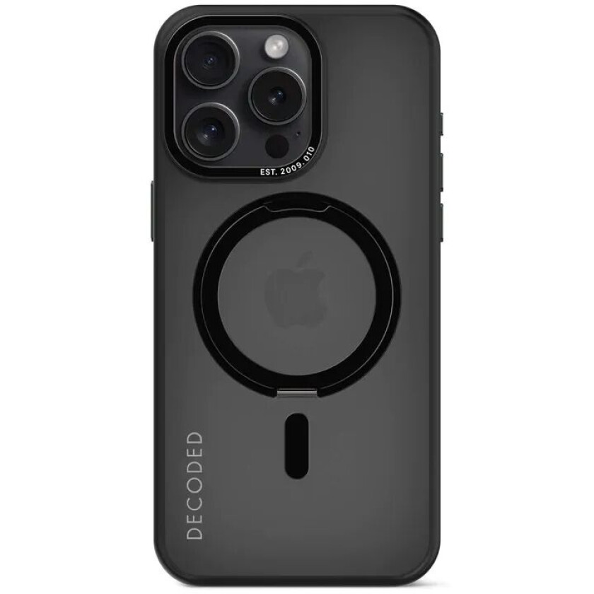 Loop Stand Backcover MagSafe Deskel til iPhone 15 Pro Max - Svart