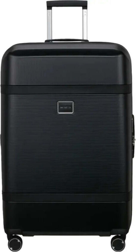 IMAGE utvidbar stor koffert med 4 hjul 75 cm Svart