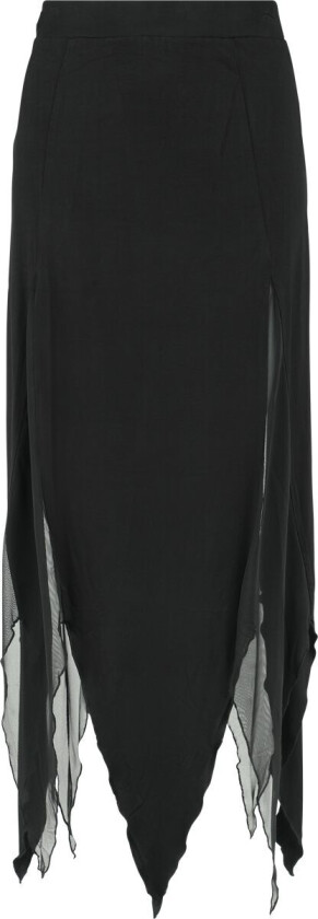Goth Middellangt skjørt - The Grimmer The Better Midi Skirt - XS til 4XL - Damer - svart