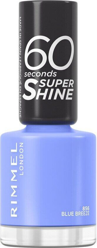 Rimmel 60 Seconds Super Shine Nail Polish #856 Blue Breeze 8ml