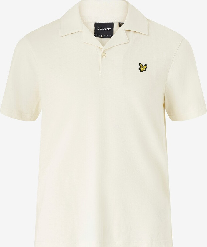 Polotrøye Linen Revere Collar Polo Shirt - Beige