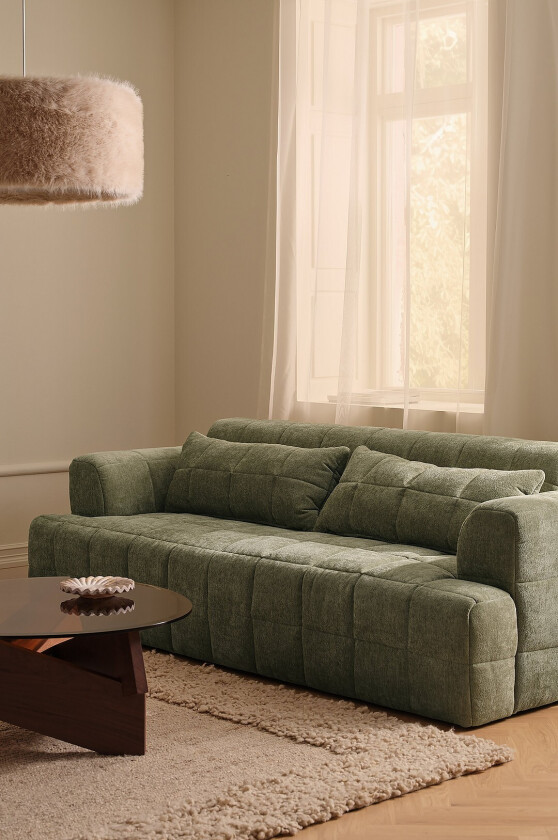Sofa Kamalika 3-seters - Grønn