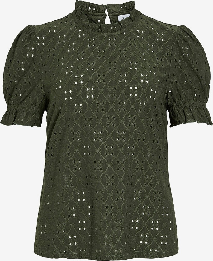 Topp viKawa S/S Flounce Top - Grønn