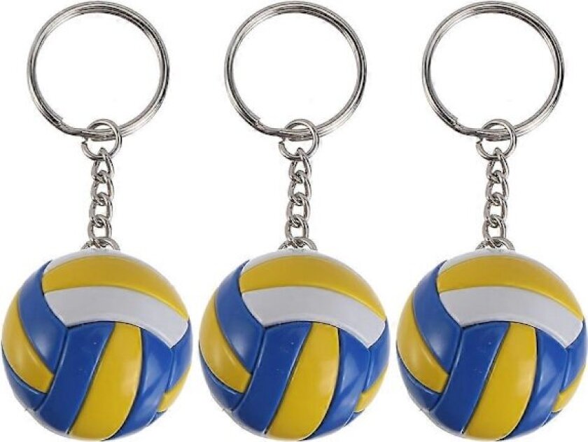 3 stk. Simuleringsvolleyball Nøkkelring Anheng Volleyball Sports Souvenir