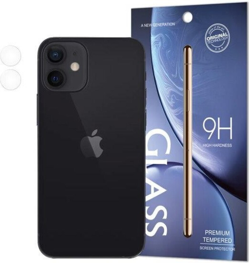 iPhone 12 Pro linsedeksel / kameradeksel i glass