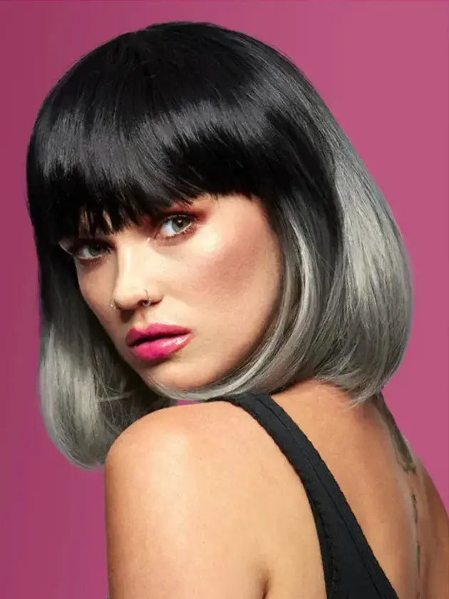 Manic Panic Ombre Grey Bob Wig