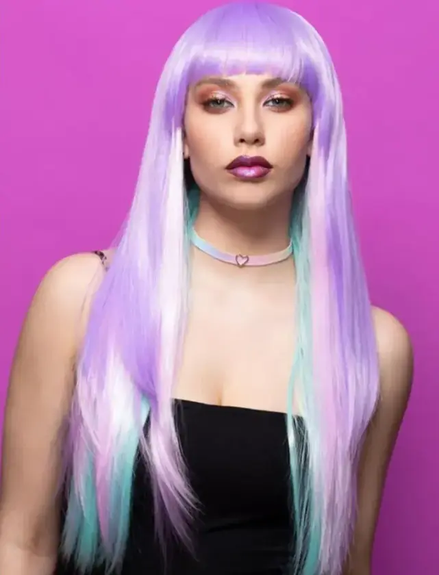 Manic Panic Lavender & Aqua Wig
