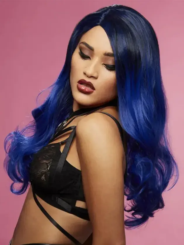 Manic Panic Midnight Blue Waves Wig