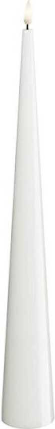 LED kjeglelys 5 x 38 cm hvit