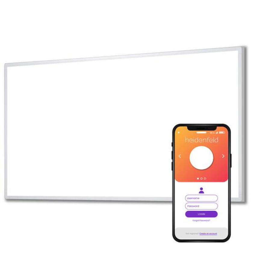 Heidenfeld infrarød varmeovn med APP 800w