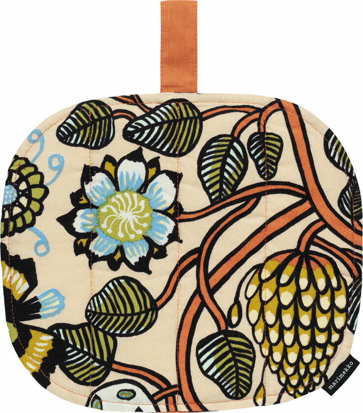 Pieni Tiara bordbrikke, sand/grønn/oransje