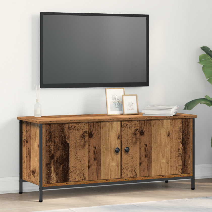 gammel tre TV-møbel Gammel tre Sponplate 102 x 35 x 45 cm