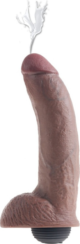 Realistisk Sprutedildo 23 cm - Lysebrun