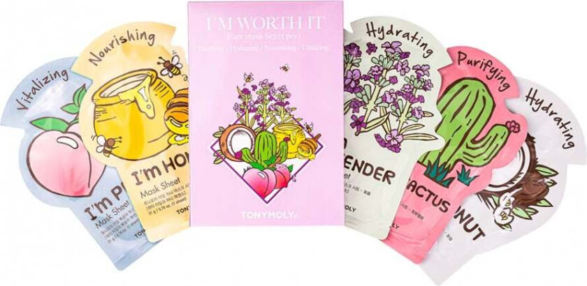 I´m Worth It Face Mask Set, 5 st  Sheet Masks