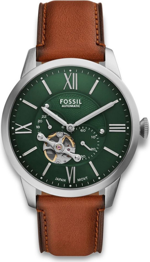 Townsma Automatic ME3265 - Automatisk - Sølv - Herreklokker - Skinn - Mineral