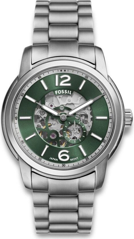 Heritage Automatic ME3262 - Automatisk - Sølv - Herreklokker - Rustfritt stål - ledd m/pin - Mineral