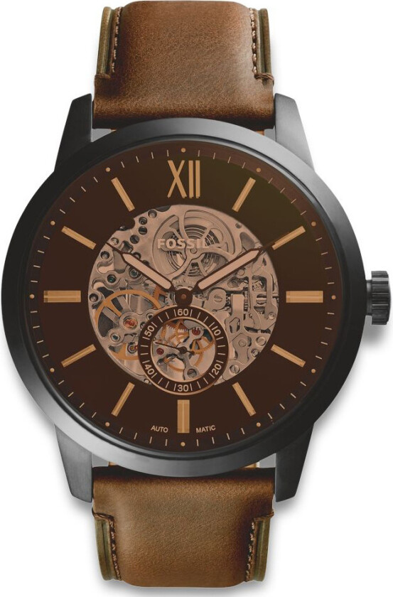 Townsman Automatic ME3155 - Automatisk - Sort - Herreklokker - Skinn - Mineral