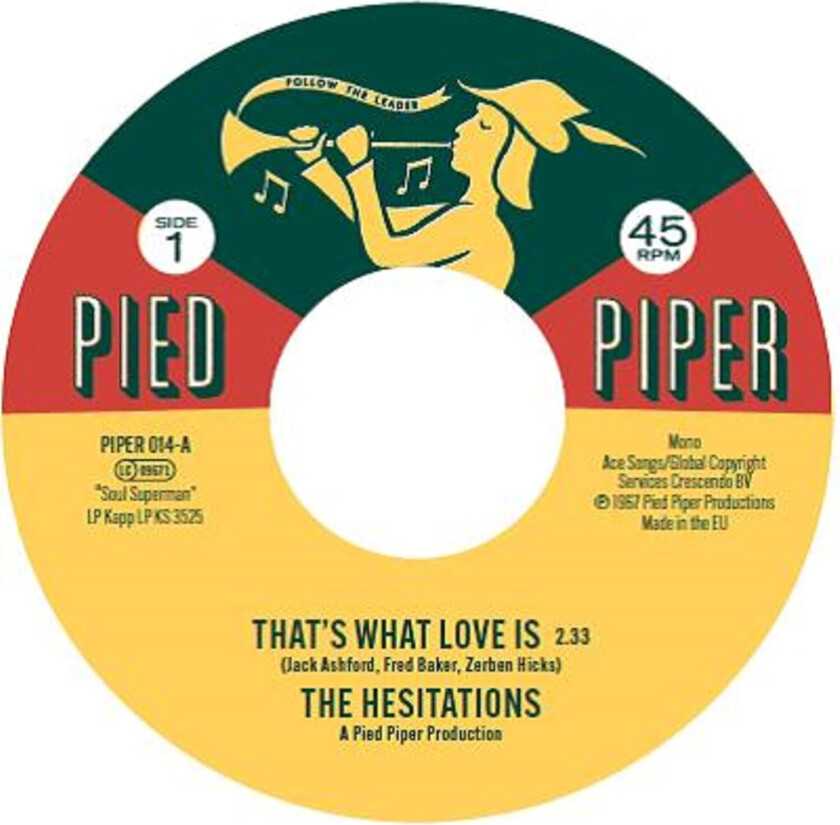 The Hesitations That's What Love Is / Soul Superman #2 LP/Vinyl