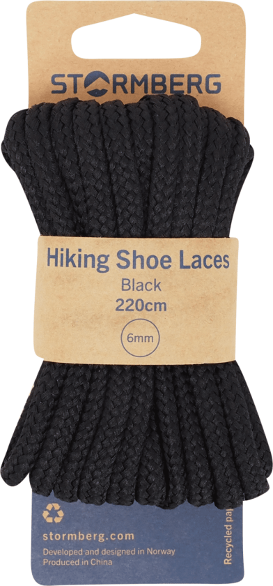 Bilde av Hiking Shoe Laces Brown 220cm, skolisser BLACK
