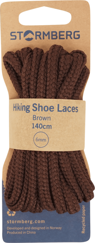 Bilde av Hiking Shoe Laces Black 140cm, skolisser BROWN