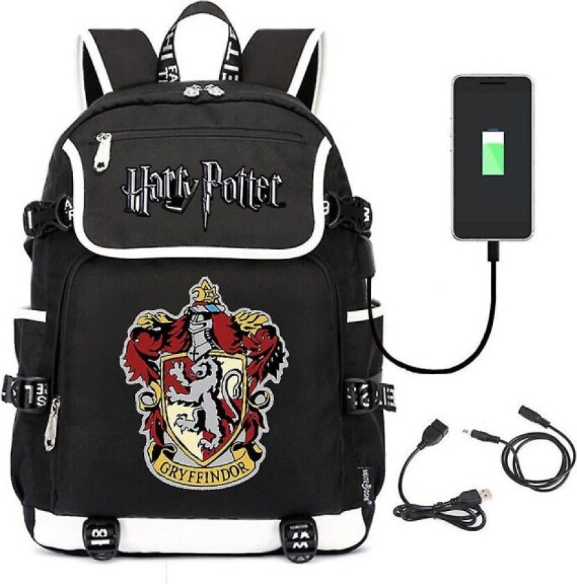 Harry Potter Ungdomsryggsekk Gymnasieelev Trend Skolesekk med stor kapasitet Sportsryggsekk Ryggsekk med stor kapasitet
