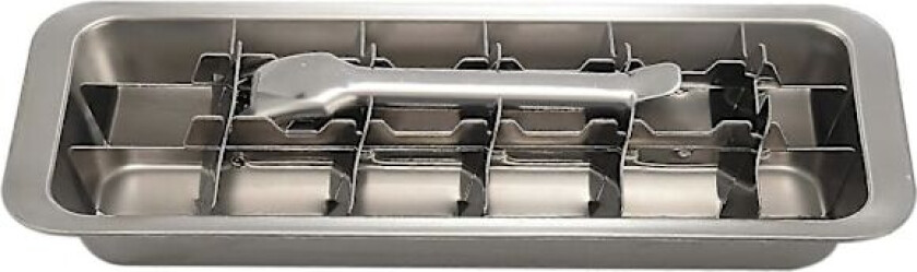 Isterningbrett med spak, 2-i-1 isform og isbryter i rustfritt stål