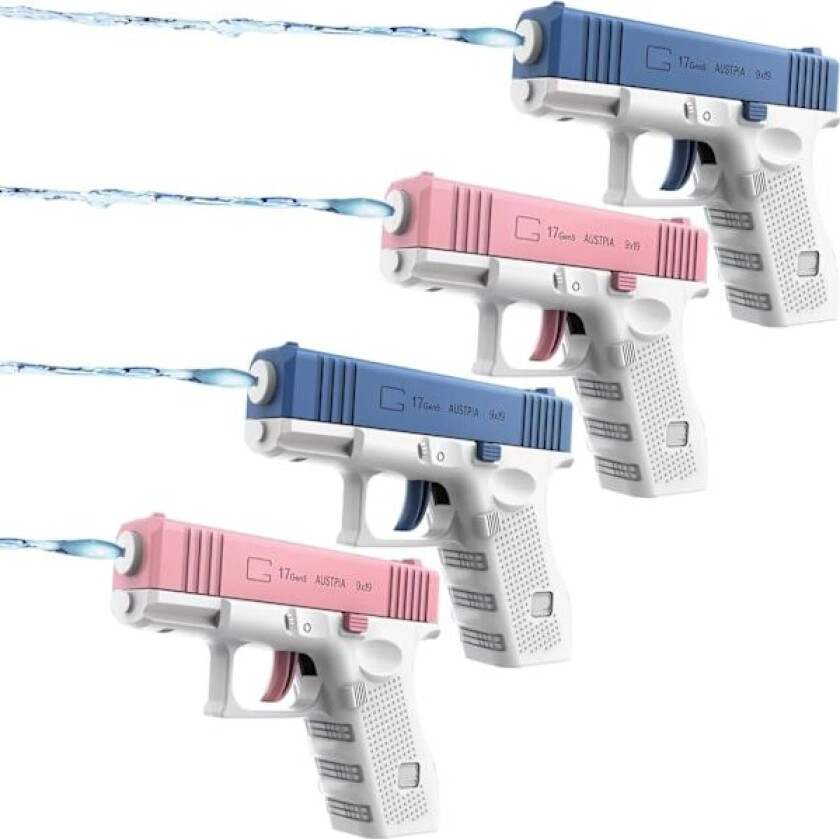 4 PAKKE Vannpistoler Vanngevær Leker Sommer Bassengfest Bade Vanngevær Vannpistol