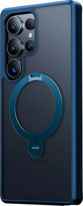 TORRAS Samsung Galaxy S25 Ultra Ostand Spin Hybrid Deksel med Kickstand - Mørk Blå