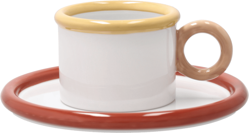 Chunky kopp med fat Rød-gul