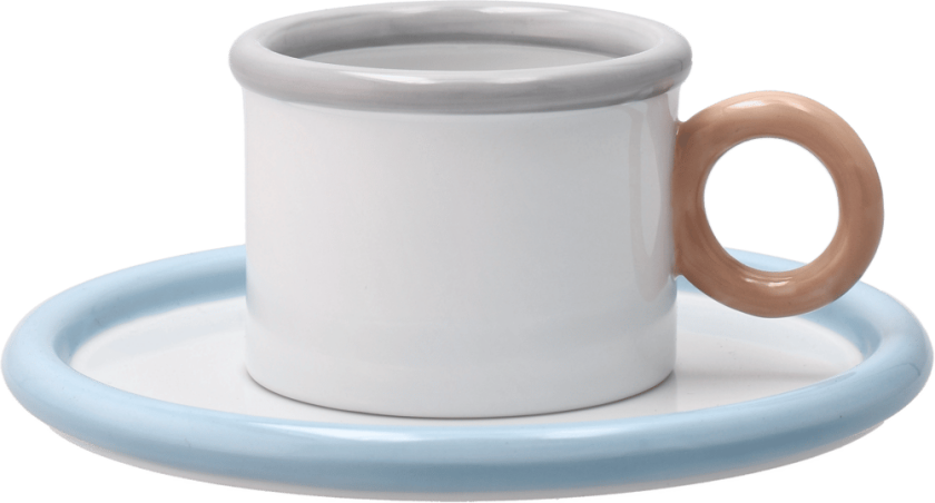 Chunky kopp med fat Blå-grå