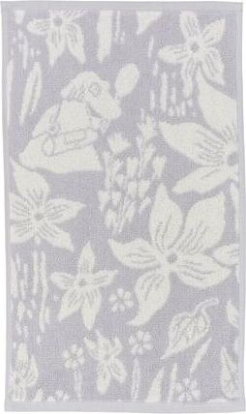 Mummitrollet håndkle 30 x 50 cm Lilja grå