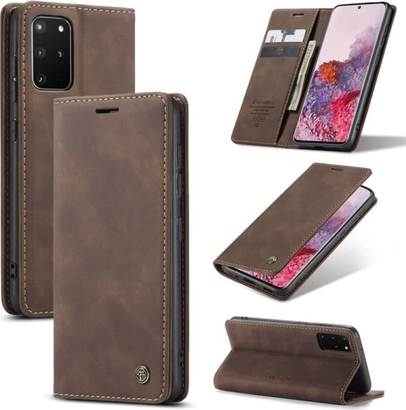 CaseMe Smart Flipdeksel Samsung Galaxy S20 Plus (SM-G986F) : Farge - Kaffe