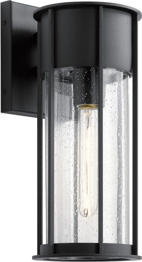 Utendørs vegglampe Kichler Camillo Teksturert Svart - Teksturert Svart