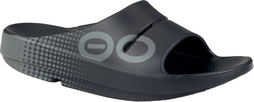 Oofos Ooahh Sport Slide Black Matrix 46