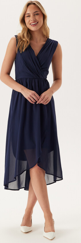 High-Low Sleeveless Chiffon Dress