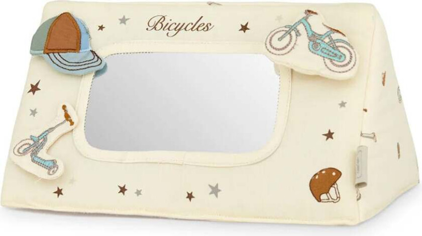 Tummy Time Speil Aktivitetsleke, Bicycles -  Aktivitetsleker - Bomull,PU