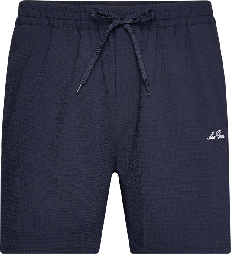 Stan Seersucker Swim Shorts 2.0 Badeshorts Navy Les Deux