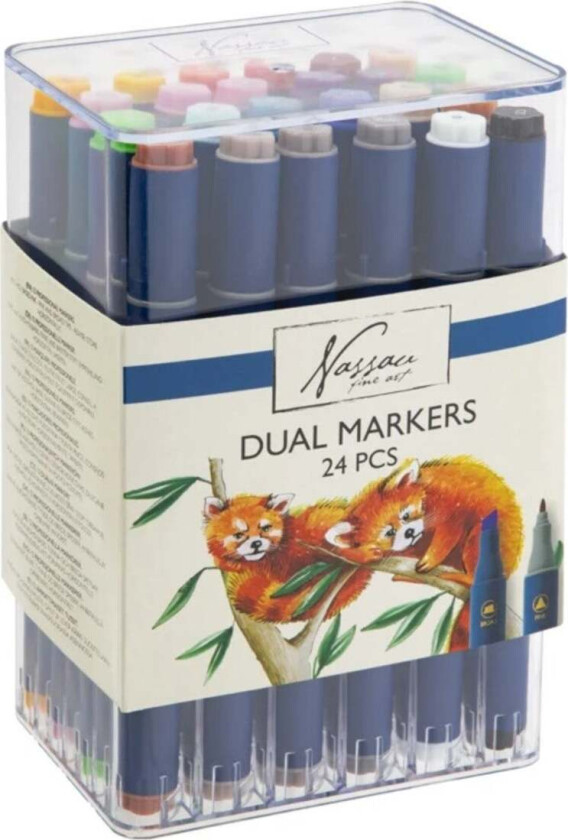 Tusj Round Dual Alkoholbasert 24stk