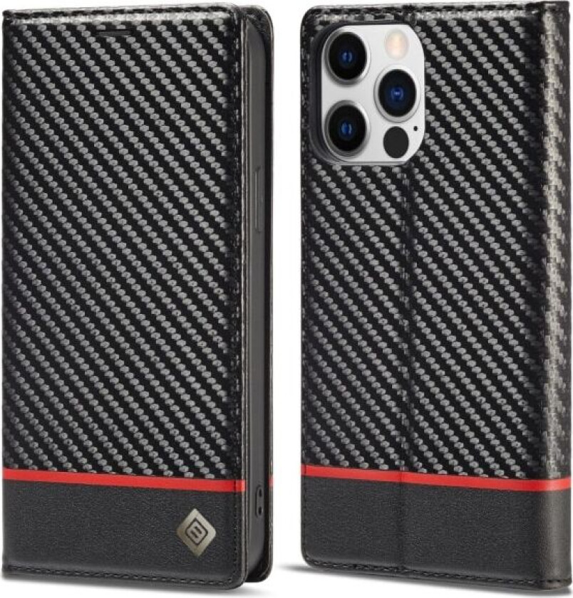 LC.IMEEKE Lommebok-deksel til iPhone 15 Pro Max - Svart